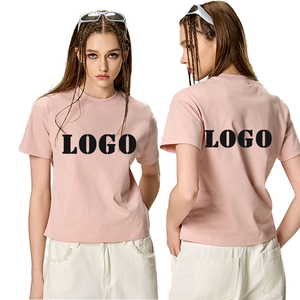 เสื้อยืดผู้หญิงผ้าฝ้ายคอตตอนแบบสั่งทำพิเศษ แขนสั้น สไตล์ลำลอง - Product Image 1