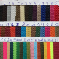 Vente en gros de ruban chevron coloré de bonne qualité de 3,8 cm et de sangles de bagage en nylon de 2,5 cm