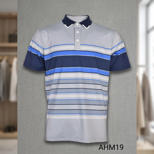 Handee เสื้อกอล์ฟผู้ชายระบายอากาศ, เสื้อ100% โพลีเอสเตอร์ถัก-SC xanh - Product Image 2
