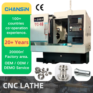 Độ Chính Xác Cao Mini Nhỏ Slant Giường Loại Kim Loại Cắt <span class=keywords><strong>CNC</strong></span> Quay Phay Máy Tiện TC-46 Nhà Máy Giá Điều Kiện Mới - Product Image 1