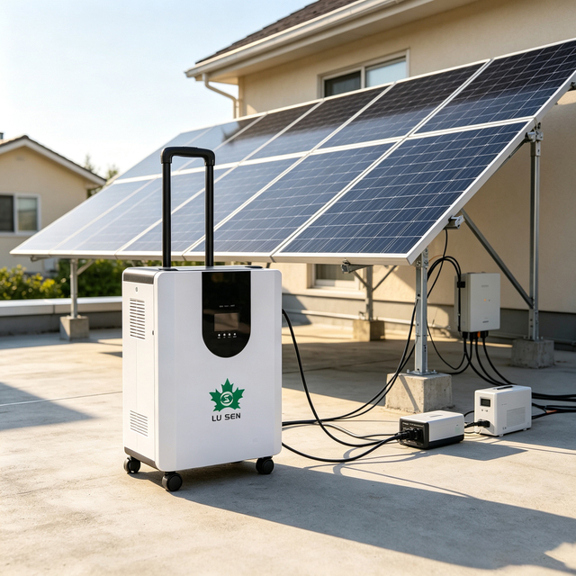 Home Solar Emergency Power Station 3000W/4000Wh LiFePO4, APP Monitor Pure Sine Wave Portable Solar Storage