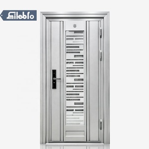 Smile bro chine extérieur porte en verre usine vendre puits porte d'entrée belle porte en verre de sécurité avec petite fenêtre ouverte <span class=keywords><strong>3f</strong></span> * 7f - Product Image 5