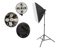 Kit de studio photographique professionnel : Softbox vidéo économique avec kit d'éclairage continu