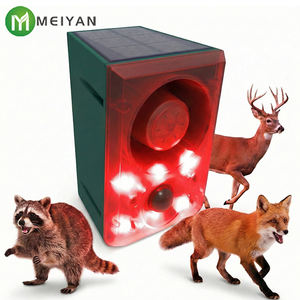 Répulsif d'animaux, alerte vocale, répulsif pour chiens et chats, lumière solaire de sécurité, système d'alarme de détection de mouvement - Product Image 3