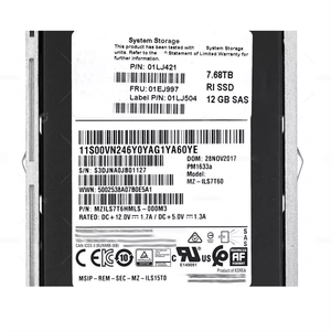 02PX752 7.68TB 12Gb SAS 2.5 นิ้ว แฟลช RI เอ็นเตอร์ไพรส์ SSD เซิร์ฟเวอร์ ฮาร์ดไดรฟ์ - Product Image 3