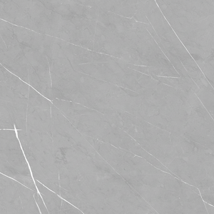 กระเบื้องพอร์ซเลนเคลือบเงาระดับพรีเมียมขนาด600x600ขนาด60x60นิ้วลายหินสีเทาอ่อนสำหรับปูพื้น - Product Image 1