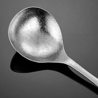 Lange steel soeplepel van puur titanium, geschikt voor hete potten, GR1 FDA-gekeurd, gesmeed, voor restaurants, huishoudens, op maat gemaakte OEM, groothandel