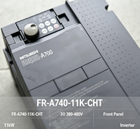 Variateur de fréquence Mitsubishi FR-A740-11K-CHT à économie d'énergie, 11000W, triphasé, pour ligne de production d'emballage de moteurs