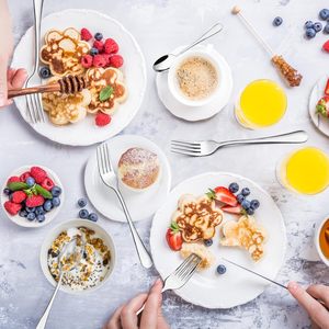 Bạc Bảng Dĩa Set Hiện Đại Dao Kéo Gương Đánh Bóng Bữa Ăn Tối Thép Không Gỉ Cho Nhà Hàng - Product Image 6