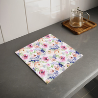 Serviettes en papier imprimées personnalisées Serviettes en papier jetables à motif de fleurs roses pour la table du déjeuner de printemps