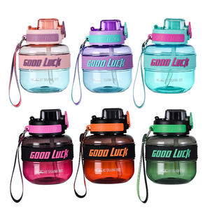 Taza de agua de plástico portátil para exteriores de dos colores, 650ml/1100ml, <span class=keywords><strong>Granada</strong></span> de celebridades de Internet y diseño de bolas para bebidas deportivas de viaje - Product Image 5