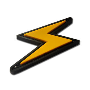 ตราสัญลักษณ์ PVC ยางแบบติดเอง ลายสายฟ้า สำหรับติดแขนเสื้อ กระเป๋าเป้สะพายหลัง - Product Image 4