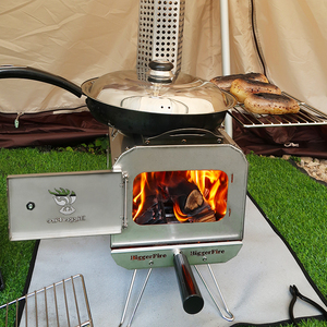 Stufa a Legna Mini Portatile per Campeggio, Interni ed Esterni, per Barbecue, Feste, Riscaldamento Acqua e Tende a Campana - Product Image 2