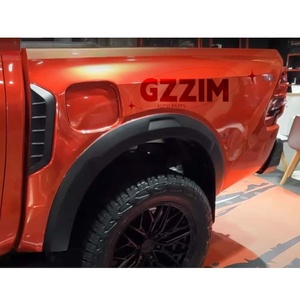 GZZIM Guardabarros Delanteros Negros de Repuesto para PC con Orificio para Toyota Hilux 2021- Calidad Superior 100% Compatible Estilo Ancho - Product Image 3