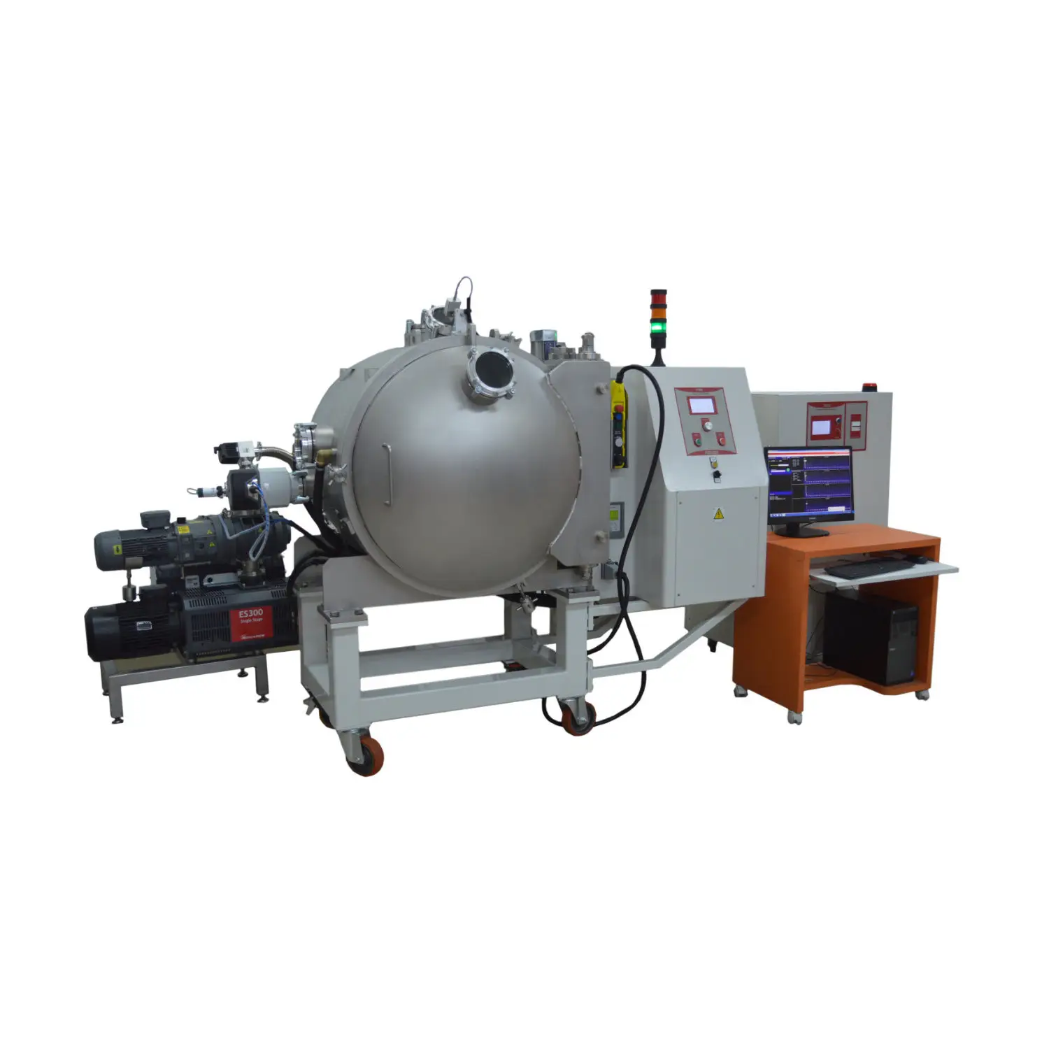 Professional Vacuum Induction Furnace - Powered by Induction Generator - Perfect for Industrial 1500cc crucible high vacuum