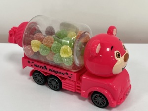 Khuyến mại màu hồng dâu gấu tàu chở xe tải Bong Bóng Kẹo cao su Gummy Kẹo Jelly đậu nhai kẹo cứng-cho trẻ em Quà tặng Jar bao gồm - Product Image 5