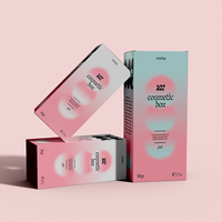 Carpeta de papel personalizada reciclable y plegable de cartón marfil para frascos de medicamentos, con estampado en caliente dorado, recubrimiento UV y laminado mate, con relieve para pastillas