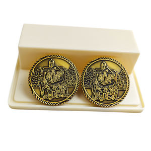 Pièces commémoratives personnalisées en alliage de zinc, placage personnalisé, émail, pièces de collection, impression typographique, cordon/ ruban, emblème personnalisé - Product Image 4