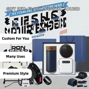 Coffret Cadeau d'Entreprise Haut de Gamme 3-en-1 : Bouteille Isotherme, Batterie Externe et Haut-parleur, Personnalisable pour Événements d'Affaires et Clients - Product Image 2