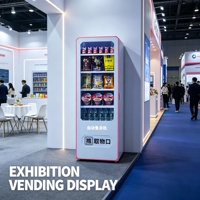 Distributeur automatique de snacks et de boissons autonome avec code QR, paiement par pièces, 20 canaux de stockage, construction en acrylique/métal pour un service en libre-service 24h/24 et 7j/7