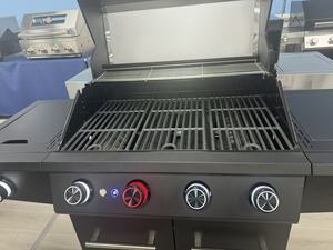 Commercial Stainless Steel GAS GRILL 4+2/4+1 Removable <b>BBQ</b> Gas Grills With <b>Table</b> - Product Image 3