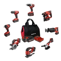 Kits combinés sans fil Devon 20V 4.0/5.0/8.0Ah avec moteur CC sans balais et clé électrique