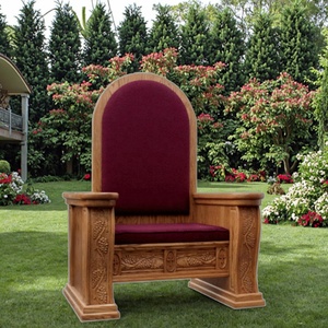 Chaise de chaire en bois traditionnelle pour sanctuaires d'église lutrin divin chaise d'<span class=keywords><strong>évêque</strong></span> meubles de théâtre pour religieux - Product Image 5