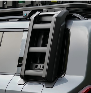 Panier <span class=keywords><strong>de</strong></span> <span class=keywords><strong>toit</strong></span> en alliage d'aluminium pour bagages, échelle latérale et boîte latérale pour Citroën C5 Aircross 2018-2026 - Product Image 4