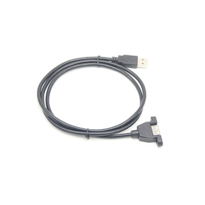 Pvc Áo Khoác 0.3M Chiều Dài Lá Che Chắn <span class=keywords><strong>USB</strong></span> Chassis Bảng Điều Chỉnh Núi <span class=keywords><strong>USB</strong></span> 2.0 Nam Nữ Bảng Điều Chỉnh Gắn Vít Khóa Cáp Mở Rộng - Product Image 4