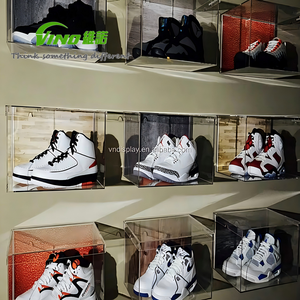 Customized Acrylic Shoe Box Bolt Inserting Type clear Sneaker Box with Lid <b>Wall</b> Storage <b>case</b> Shoe <b>Wall</b> Mounted - Product Image 1