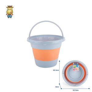 Grand seau pliable pour enfants, seau à sable de plage pliable, seau à eau portable en PP TPR avec poignée pour les tout-petits - Product Image 2