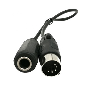 1/4 "(6.35mm) femelle <span class=keywords><strong>TRS</strong></span> à DIN 5 broches mâle <span class=keywords><strong>MIDI</strong></span> câble adaptateur connecter câble d'extension Audio stéréo pour clavier <span class=keywords><strong>MIDI</strong></span> - Product Image 2