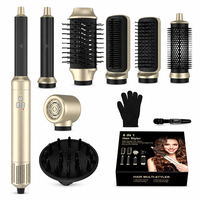 Multi-styler professionnel avec moteur BLDC, brosse à cheveux en nylon, boucleur et lisseur, technologie Air Straight
