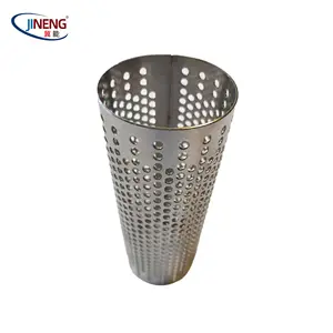 customize stainless steel wire mesh filters round Perforated Pipe/Tube for air filter