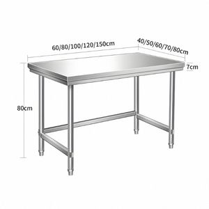 Otel ve restoran mutfak malzemeleri için özelleştirilebilir ağır paslanmaz çelik çalışma masası - Product Image 3