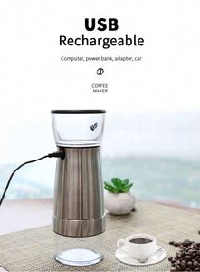 Molino de Café Eléctrico Portátil USB de Fácil Personalización, Mini Molinillo de Granos de Café Electrónico Automático con Cable - Product Image 5