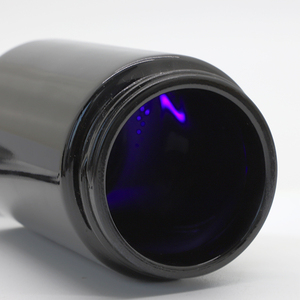 Dark Violet Glass <strong>Bottles</strong> Cosmetic Lotion Cream <strong>Bottles</strong> 500ml Apothecary Jar <strong>Optical</strong> Violet Matt Black Uv Glass Jar - Product Image 3