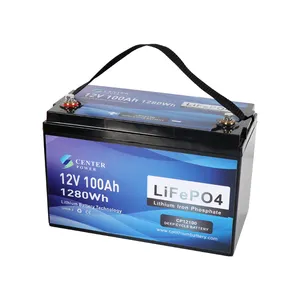 Best Selling China Leverancier Lifepo4 12V 100ah Lithium Batterij Li-Po Accu 12V 100ah 12V Lithium ijzerfosfaat Batterij 100ah