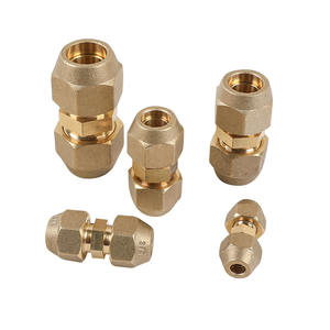 Raccords de tuyauterie en cuivre Huihong 6mm-22mm en laiton à double extrémité évasée pour pièces de climatisation et de réfrigération - Product Image 1