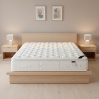 Matelas Hybride Moderne à Compression, Tissu Respirant, Matelas Orthopédique, Enroulable dans une Boîte en Carton, Meubles de Chambre à Coucher