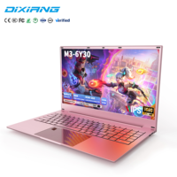 Ordinateur portable professionnel DIXIANG Factory 1,5 kg léger 15,6 pouces ABS Intel M3-6Y30 DDR3 RAM extensible SSD Win10/11
