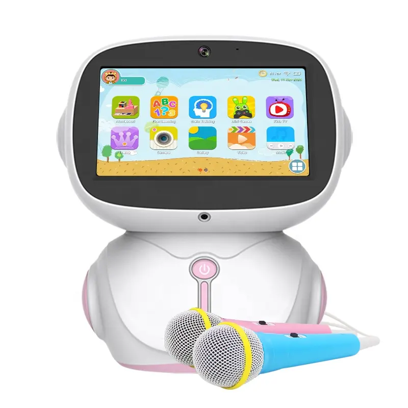 4000mAhバッテリー2 32GA337インチスクリーンインテリジェント電話制御ダンスロボット子供のための初期教育玩具