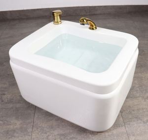 อ่างสปาเท้าอะคริลิคสีขาวสำหรับร้านทำเล็บเท้าร้านเสริมสวย - Product Image 5