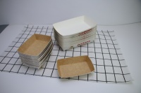 Boîte d'emballage pour frites et hamburgers en papier kraft recyclé de qualité alimentaire, personnalisable en gros, imprimée CMYK PMS