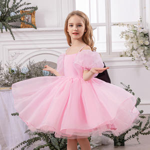 Abito da bambina in raso con applicazioni stampate, stile principessa, per feste di compleanno, scuola materna e vacanze, <span class=keywords><strong>3</strong></span>-6 anni - Product Image 5