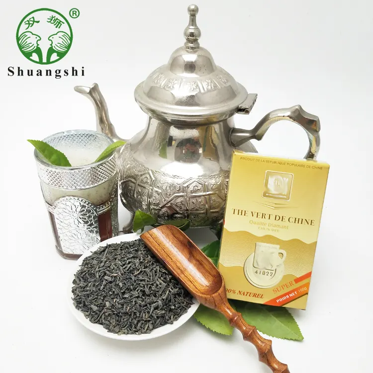 Tea The Vert De Chine إلى المغرب ، تشونمي ، الصين 41022AA 9371 4011 9366 ، فضفاض ، عضوي ، عالي الجودة ، أخضر ، خاص ، درجة تشونمي