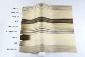 ผมต่อแบบเวฟท์คุณภาพสูงจากยุโรป แท้ 100% สีพีอาโน  จัดเรียงเกล็ดผมอย่างดี เงางามตรงสวย แบบเส้นเดียว - Product Image 2