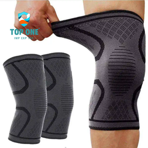 Top One Custom Logo <b>Knitted</b> Knee Brace Sleeve ODM OEM Elastic Support <b>Belt</b> for Knee Protection Elbow Knee Pads Product Category - Product Image 1