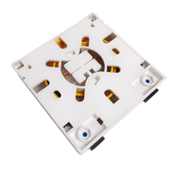 Yuanyi 1/2 Core ABS/PP caja de escritorio de fibra óptica blanca SC/LC/FC/ST placa frontal roseta montada en la pared para FTTH WiFi GPRS GSM