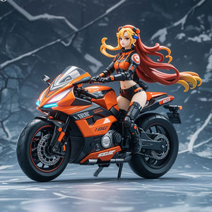 Figura de Juguete de PVC Personalizada de Chica Motociclista Cohete, Personaje de Juego de Fuerzas Especiales, Modelo Coleccionable de Anime - Product Image 4